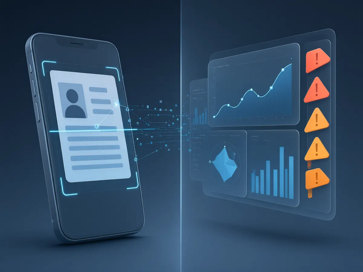Illustration of automated identity verification and player behaviour monitoring used by online casinos