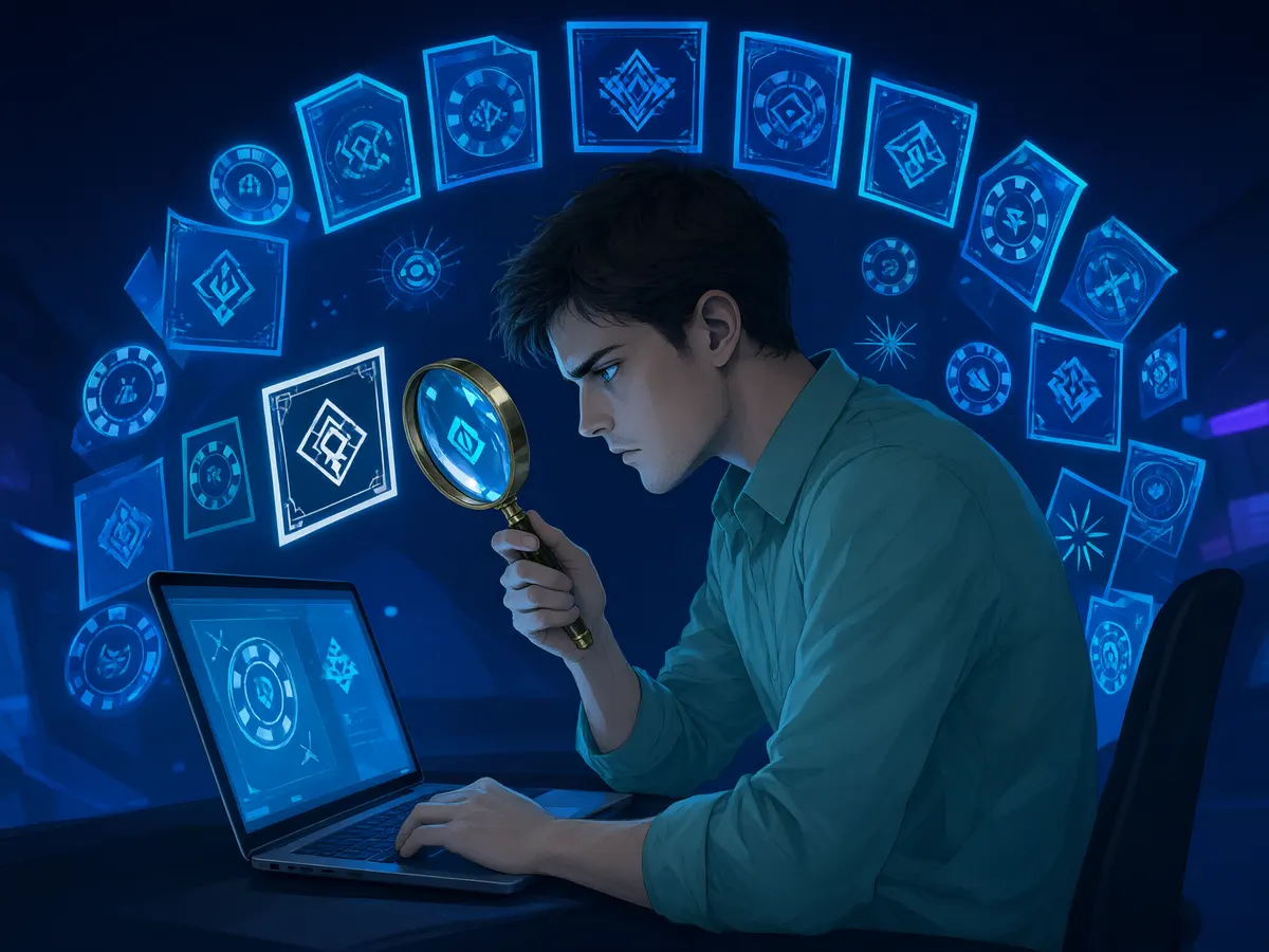 Player comparing multiple near-identical online casino bonus offers on a laptop